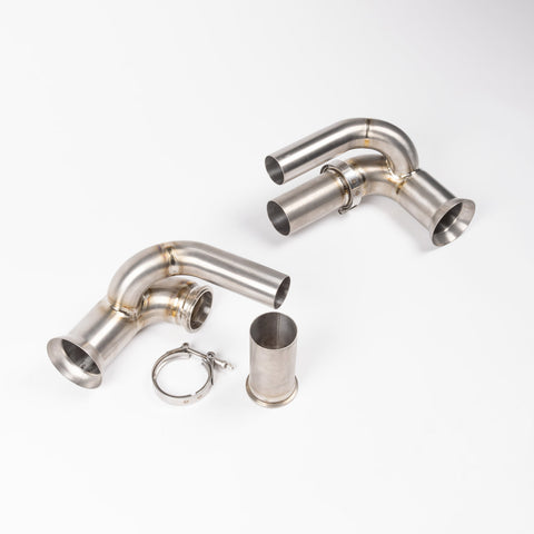 Porsche 997.1 GT3 | 997.2 GT3 | 991.1 GT3 | 991.2 GT3 Titanium Side Silencer Bypass (Non Valved) - JCR Development