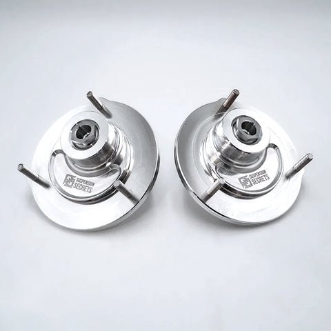 Suspension Secrets front camber caster plate top mounts for Porsche 911 991 Carrera and Turbo