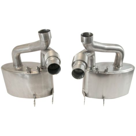 Porsche 911 997.1 Carrera Gen 1 Exhaust Silencers w/ Tailpipes - Top Gear