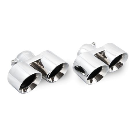 Porsche 911 997.2 Turbo Twin Exhaust Tailpipes - Top Gear