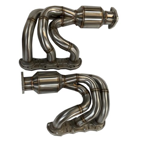 Porsche 911 991.1 Carrera Exhaust Manifolds with 200 Cell Catalytic Converter - Top Gear