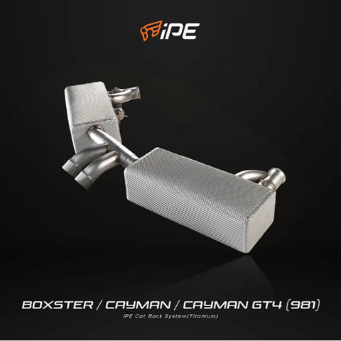 Porsche 981 Boxster 981 Cayman 981 Boxster Spyder 981 Cayman GT4 2012 - 2015 Titanium Cat Back System - IPE Exhaust