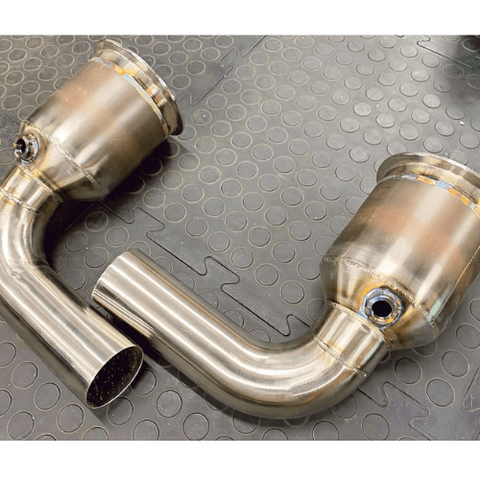 Porsche 992 Turbo / Turbo S - Sports Cat Downpipes - Brooke Race Exhausts