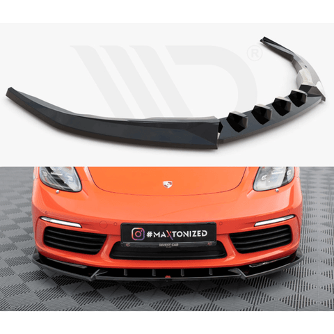 Porsche 718 Cayman Front Splitter V.1 - Maxton Design