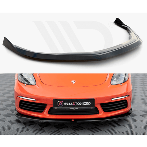 Porsche 718 Cayman Front Splitter V.2 - Maxton Design