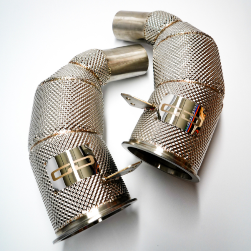 Porsche 911 992 Turbo | Turbo S Sports Cat Downpipes - GENOME DESIGN