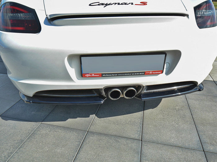 Porsche Cayman S 987C (2006-09) Rear Side Splitters - Maxton Design