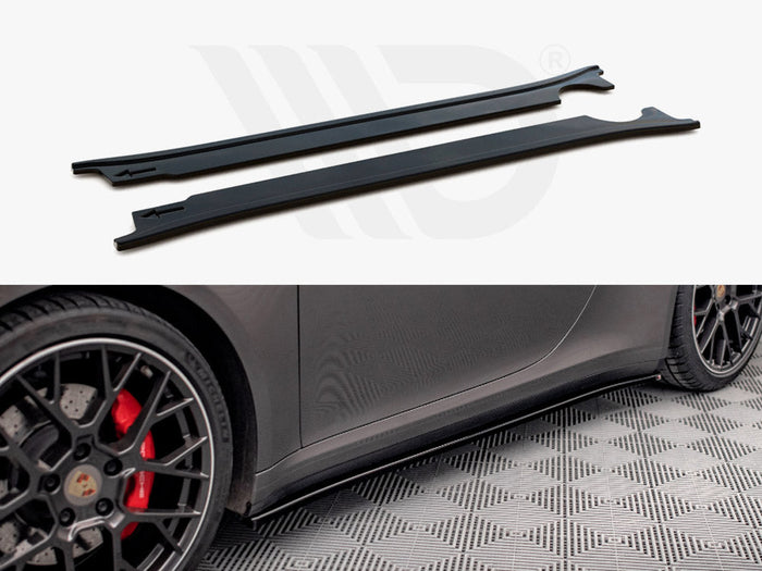 Porsche 911 Carrera 4S 992 (2019-) Side Skirts Diffusers - Maxton Design